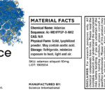 Adamax Aliquot 10mg - Antagonista de Receptor Melanocortina para Segurança e Eficácia - 2
