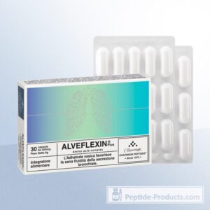 ALVEFLEXIN® Plus NANOPEP 30 Cápsulas - Suplemento Respiratório com Peptídeos para Longevidade Pulmonar