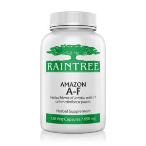 Raintree Amazon A-F 650 mg - Suporte Digestivo Natural com 12 Plantas Amazônicas