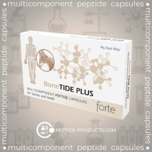 Bone TIDE PLUS FORTE - Peptide Bioregulator para Ossos e Dentes com Cálcio e Nutrientes Essenciais
