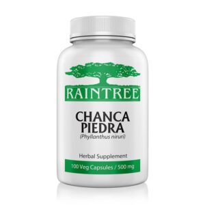 Raintree Chanca Piedra 500mg - Suporte Natural para Rins e Trato Urinário com 100 Cápsulas