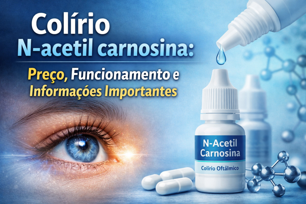 Colírio N-acetil carnosina: preço, funcionamento e informações importantes