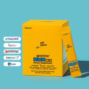 SuperYouth NMN Mix Lalavita, caixa com 60 sachês de 2 g