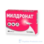 Mildronate Grindex 250mg - 40 Cápsulas para Proteção Cardíaca e Circulação Eficiente