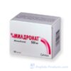 Mildronate Grindex 500mg 60 Cápsulas - Proteção Eficaz ao Coração e Melhora da Circulação Cerebral