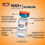 Injeções de NAD+ Peak Curative 10 ML - Revitalize Sua Energia