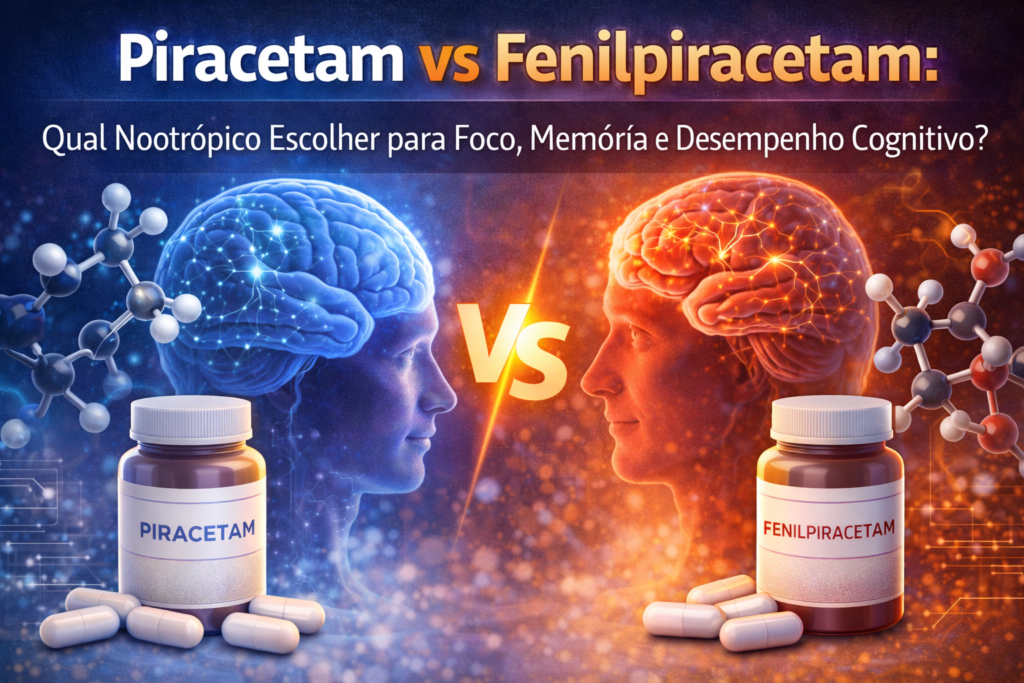 Piracetam vs Fenilpiracetam: Qual Nootrópico Escolher para Foco, Memória e Desempenho Cognitivo?