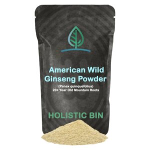 Pó de Ginseng Selvagem Americano 100g - Aumento de Energia e Vitalidade Natural