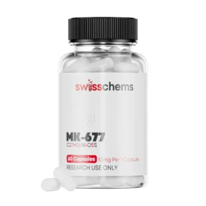 MK-677 Ibutamoren Swiss Chems 60 Cápsulas - Aumente o Crescimento Muscular e Melhore o Metabolismo