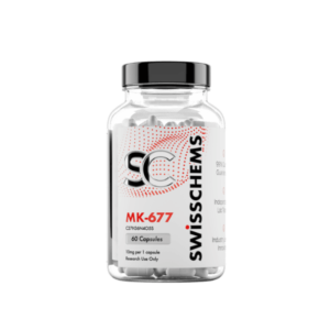 MK-677 Ibutamoren Swiss Chems 60 Cápsulas - Aumente o Crescimento Muscular e Melhore o Metabolismo