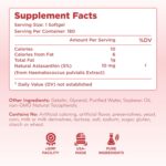 Suplemento de Astaxantina ClearFormulas 180 Softgels - Potente Antioxidante para Pele e Imunidade