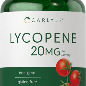 Lycopene 10mg por capsula- Suporte Antioxidante em Softgels Carlyle, 120 softgels