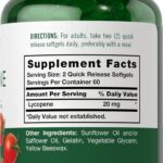 Lycopene 10mg por capsula- Suporte Antioxidante em Softgels Carlyle, 120 softgels