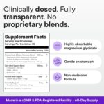 VitalForm Magnesium Glycinate Sleep Complex 100 Cápsulas - Relaxamento e Recuperação Muscular Sem Dependência