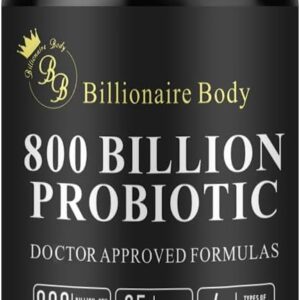 Probiótico - 800 Bilhões CFU com 35 Cepas e Enzimas para Saúde Intestinal da BB BILLIONAIRE BODY