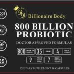 Probiótico - 800 Bilhões CFU com 35 Cepas e Enzimas para Saúde Intestinal da BB BILLIONAIRE BODY