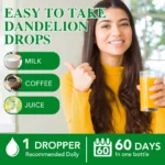 Extrato Orgânico de Raiz de Dente-de-Leão 60ml - Digestivo e Respiratório Sem Álcool - 5