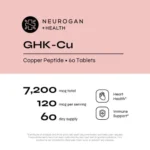 GHK-CU Peptídeo de Cobre Neurogan Health - 60 Comprimidos para Saúde da Pele e Cabelo - 2
