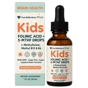 Folinic Acid Drops para Crianças e Adultos - Sabor Frutas Misturadas para Suporte Nutricional