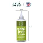 Natrisweet Monk Fruit Stevia Liquid Drops - Adoçante Natural Sem Calorias e Sem Carboidratos - 7