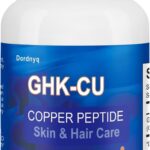 GHK-Cu Peptídeo de Cobre - Suplemento Anti-Idade com Colágeno Marinho e Biotina para Pele e Cabelos Saudáveis