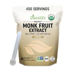 Adoçante Natural Durelife: Extrato de Fruta do Monge 100% Puro, Sem Calorias e Orgânico
