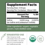 Solução de Iodo Orgânico 2% com Iodeto de Potássio - Suplemento Líquido para Saúde da Tireoide e Metabolismo - 2
