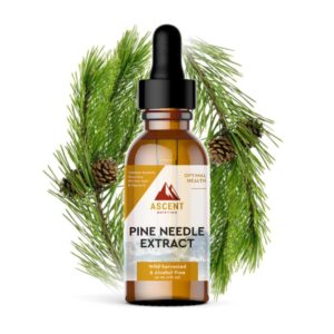 Extrato de Agulhas de Pinheiro Ascent Nutrition 30ml - Rico em Ácido Shikímico e Vitamina C Natural