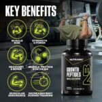 NutraBio Growth Peptides - Suplemento Natural para Aumento de Massa Muscular e Recuperação Rápida - 3