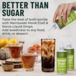 Natrisweet Monk Fruit Stevia Liquid Drops - Adoçante Natural Sem Calorias e Sem Carboidratos - 6