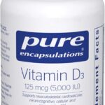 Vitamina D3 125 mcg (5.000 UI) Pure Encapsulations - Suporte à Saúde Óssea, Imunidade e Coração - 9