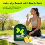 Adoçante Natural Lesweet com Extrato de Fruta do Monge e Eritritol - Substituto de Açúcar 1:1, Zero Calorias e Amigo da Dieta Keto - 5