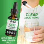 Iodine Liquid Drops Potassium Iodide - Suplemento Orgânico para Saúde da Tireóide com 450 Porções - 7