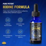 Lugoldine Iodine Drops 1 oz - Suplemento Líquido de Iodo para Suporte à Tireoide e Metabolismo Energético - 2