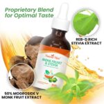 Doce Natural Sem Calorias: Extrato Líquido Premium de Monk Fruit e Stevia - 800 Porções - 4