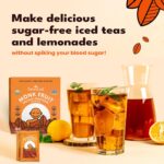 Adoçante Granulado SweetLeaf de Fruta do Monge Orgânica - Zero Calorias e Amigo do Keto para Café e Receitas - 3