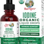 Gotas Líquidas de Iodo MaryRuth Organics - Suporte à Tireoide e Saúde Geral Vegana
