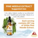 Extrato de Agulhas de Pinheiro Ascent Nutrition 30ml - Rico em Ácido Shikímico e Vitamina C Natural - 6