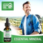 Iodine Liquid Drops Potassium Iodide - Suplemento Orgânico para Saúde da Tireóide com 450 Porções - 5