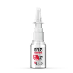 Spray Nasal IGF-1 LR3 BC9 10mcg - Aumento da Bioatividade e Precisão em Pesquisas - Media Grade Nasal spray 10mcg por spray/10ml/1mg