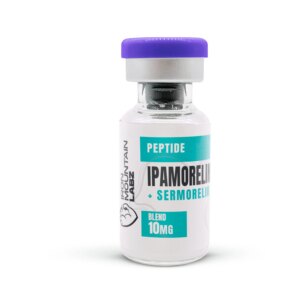 Mistura de Ipamorelin e Sermorelin Iron Mountain Labz 10mg - Estímulo à Liberação do Hormônio do Crescimento - 10mg (5mg Ipamorelin + 5mg Sermorelin)