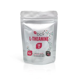 Pó de L-Theanine BC9 50g - Estudo Científico e Pesquisa de Nootrópicos