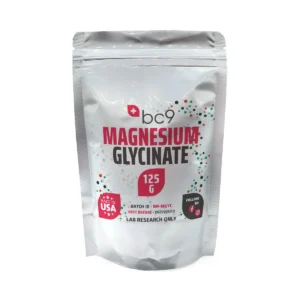 Pó de Glicinato de Magnésio BC9 125g - Suporte à Solubilidade e Estabilidade em Fórmulas - 125g pó