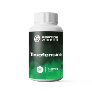 Cápsulas de Tesofensina Peptide Works 60 Cápsulas - Supressão do Apetite e Aumento do Metabolismo para Perda de Peso
