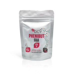 Pó de Phenibut FAA BC9 25g - Aumento da Cognição e Relaxamento Eficiente