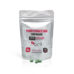 Comprimidos de Phenylpiracetam Carphedon BC9 - Aumento Cognitivo e Energia Física em 100 Cápsulas