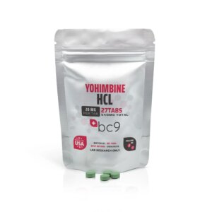 Comprimidos de Yohimbina HCL BC9 - Potencializador da Perda de Peso e Função Cognitiva - Comprimidos 20mg-27ct-540mg