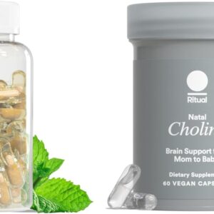 Ritual Mom-to-Baby Set - Suplemento de Vitaminas Pré-Natais e Colina para Desenvolvimento Cognitivo do Bebê