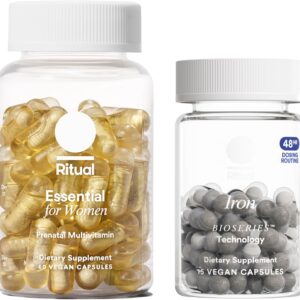 Ritual Iron Pregnancy Support Duo - Multivitamínicos Pré-Natal com Ferro para Gestantes