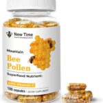 Pólen de Abelha Orgânico 180 Cápsulas - Suplemento Natural para Energia, Vitalidade e Suporte Imunológico